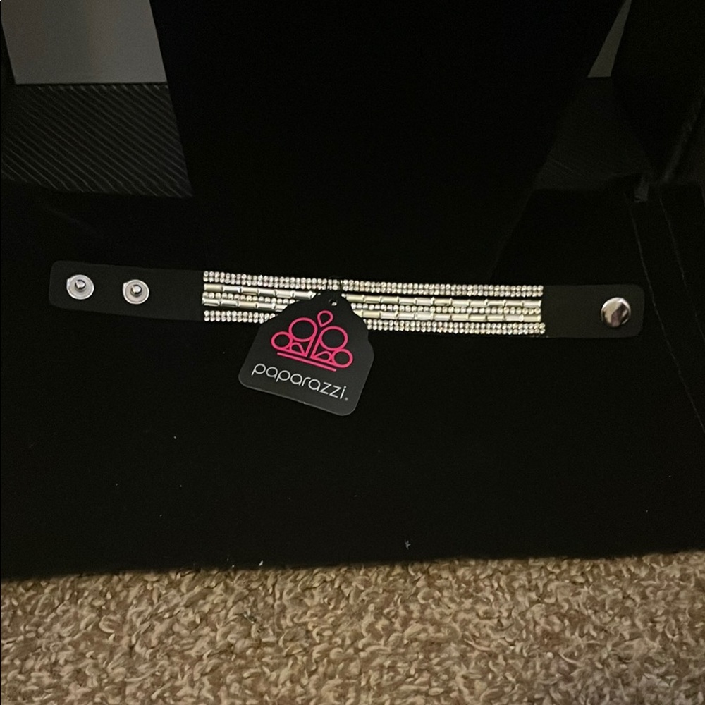 Paparazzi Black and Silver Bracelet